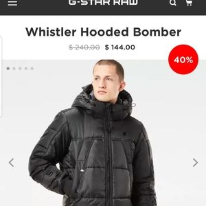 G Star hooded bomber